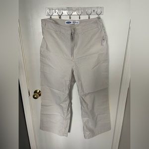 Old Navy High-Waisted Wide Leg Cropped Chino Pants.